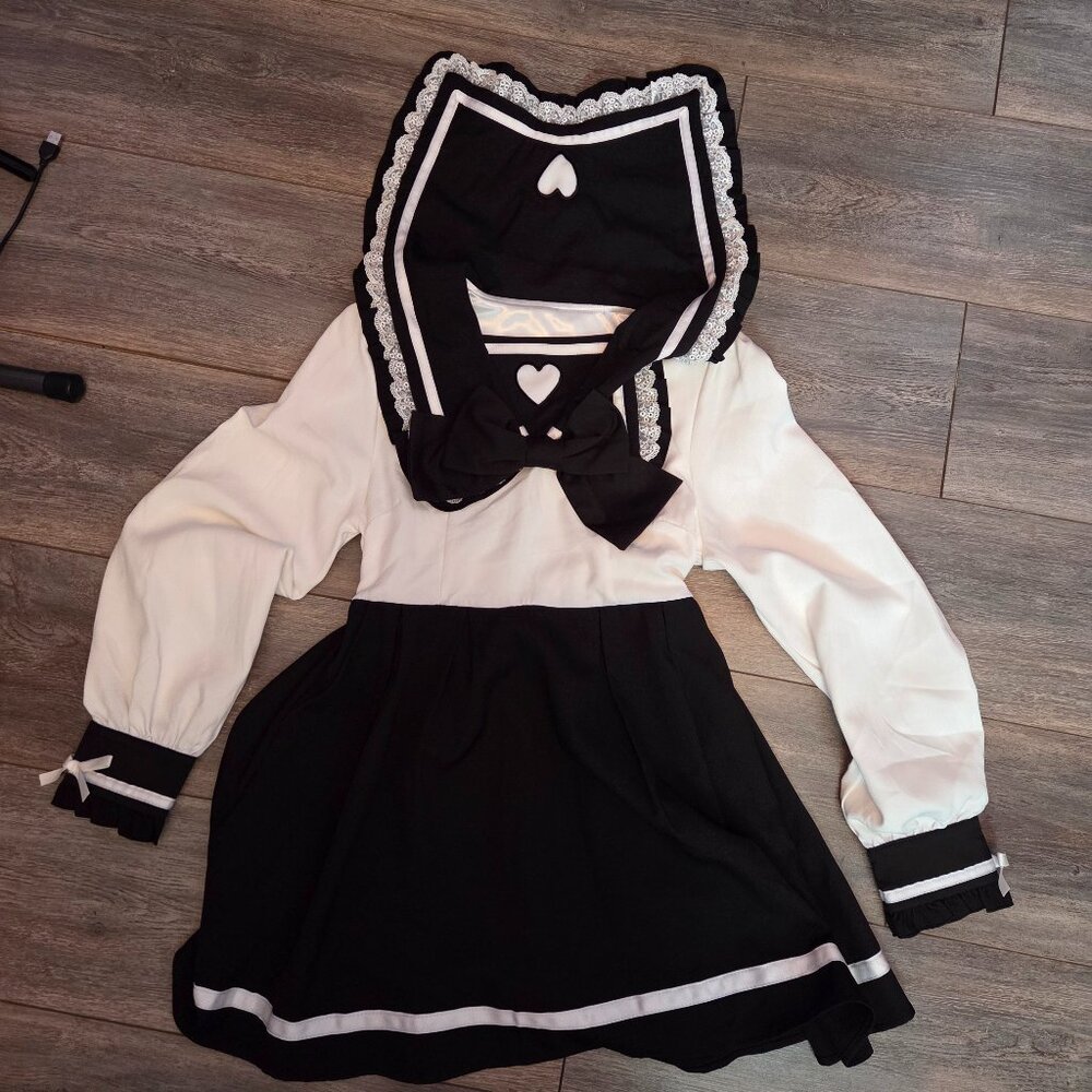 DearMyLove japan heart cutout sailor dress